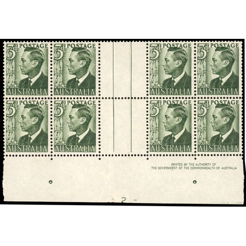 64 - Australia SG 237d Plate -2- block mint