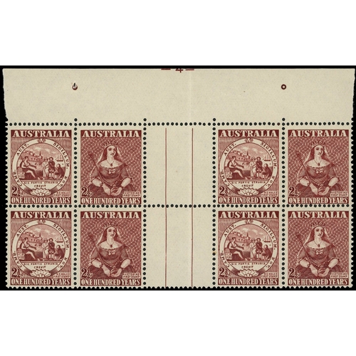 67 - Australia SG 239a -4- Plate block mint