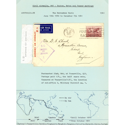 69 - Australia WW2 mail to GB