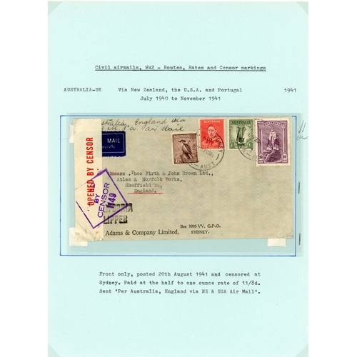 69 - Australia WW2 mail to GB