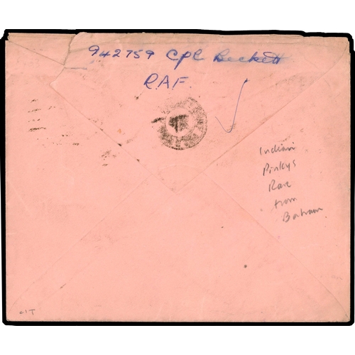 94 - Bahrain 1942 use of India HM Forces airletter form
