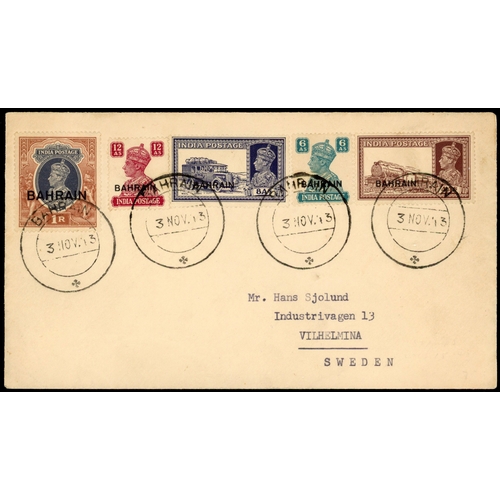 95 - Bahrain 1943 cover to Sweden