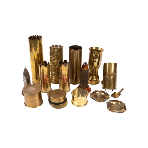 132 - Trench Art - 14 items