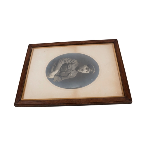 142 - Two Military Photographs in original contemporary frames, one dated 1898, other Great War period