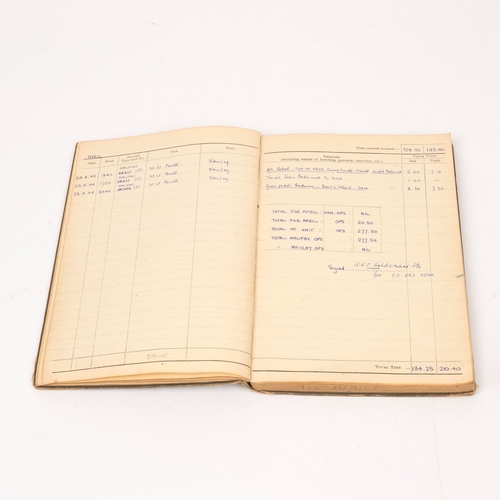 188 - Observers and Air Gunner's Flying Log Book, and Irving Flying Jacket belonging to Flight Lieutenant ... 