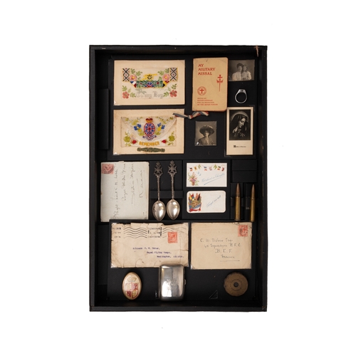 200 - Royal Flying Corps interest items housed in display box