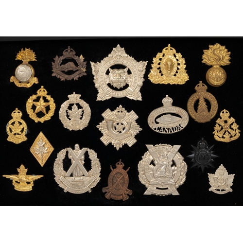 31 - Badges - Military Badges with Canadian interest, (19 items)

*All badges etc. are sold as seen