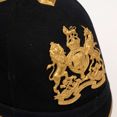 52 - Blue Cloth Helmet, other ranks, Royal Army Medical Core