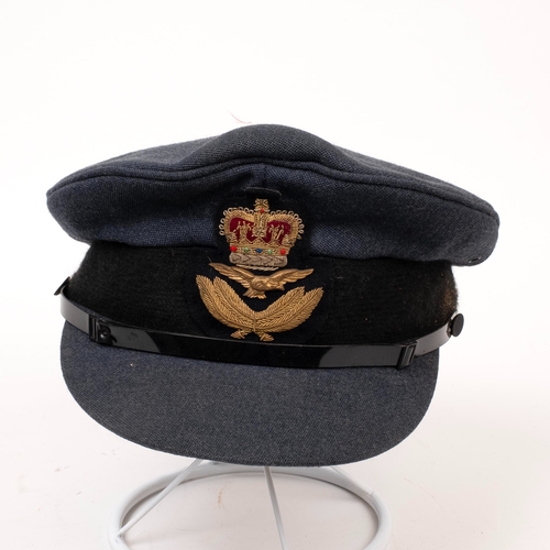 65 - Nine Peaked Caps and Berets, includes RAF, WAAF, Royal Marines