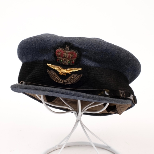 65 - Nine Peaked Caps and Berets, includes RAF, WAAF, Royal Marines