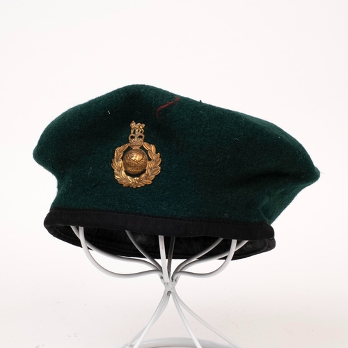 65 - Nine Peaked Caps and Berets, includes RAF, WAAF, Royal Marines