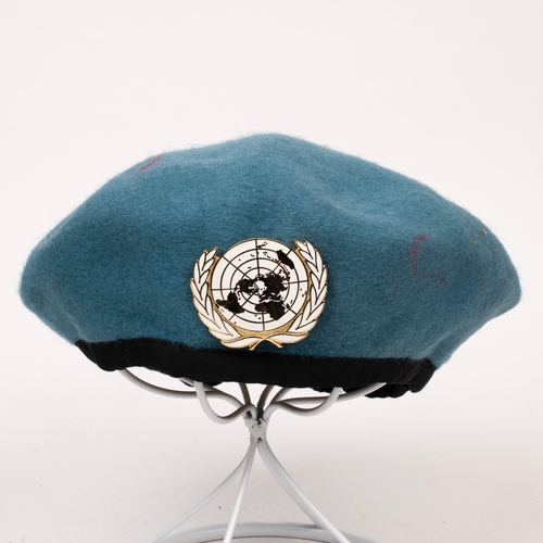 65 - Nine Peaked Caps and Berets, includes RAF, WAAF, Royal Marines