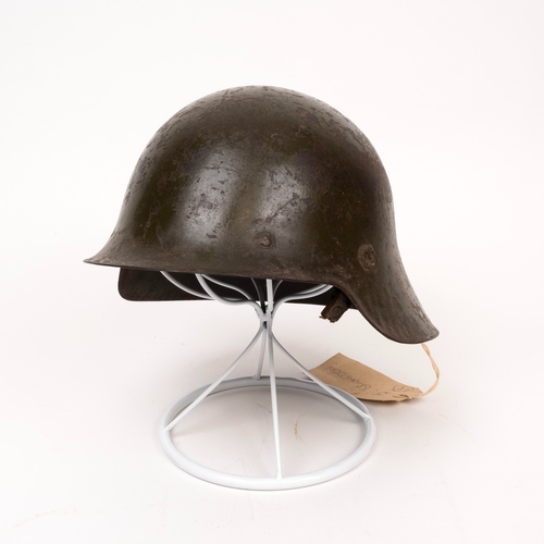 70 - French Paratrooper Steel Helmet, Spanish Steel Helmet, French Army Kepi