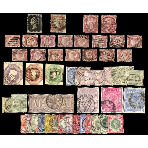 312 - 1840-1919 used selection arranged on Hagner pages