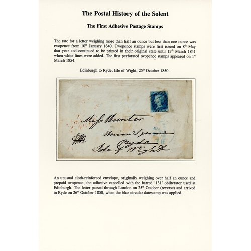 321 - Great Britain 1840-1900 selection of postal history written up on pages
