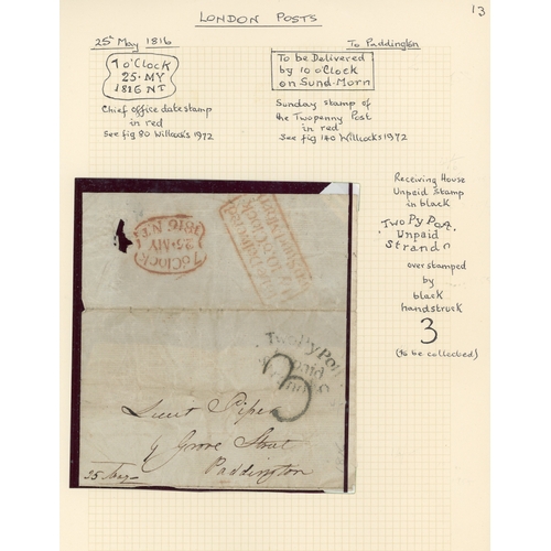 321 - Great Britain 1840-1900 selection of postal history written up on pages