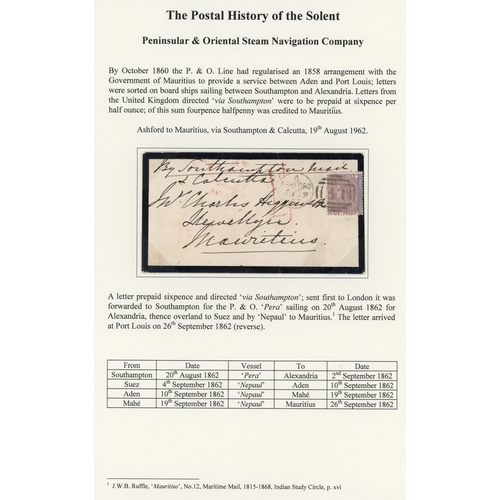 321 - Great Britain 1840-1900 selection of postal history written up on pages