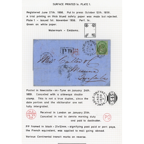 321 - Great Britain 1840-1900 selection of postal history written up on pages