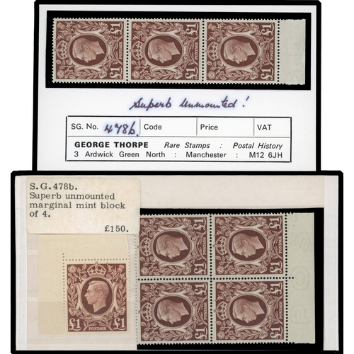 330 - 1939-51 mixed mint and used selection on stockcards