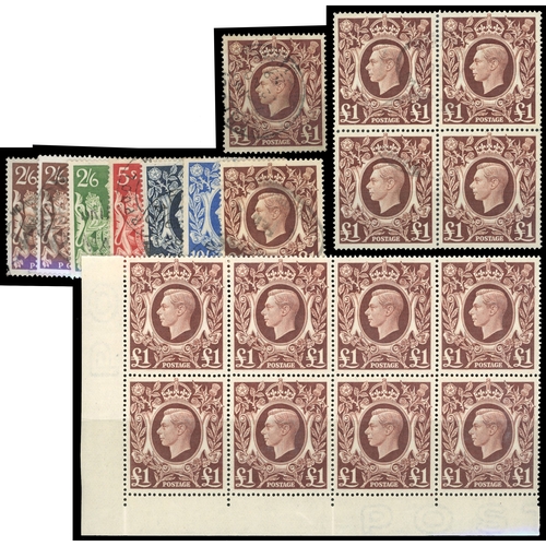 330 - 1939-51 mixed mint and used selection on stockcards