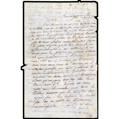 532 - 1870/71 selection of five entires all addressed to the Dordogne
