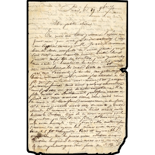 532 - 1870/71 selection of five entires all addressed to the Dordogne