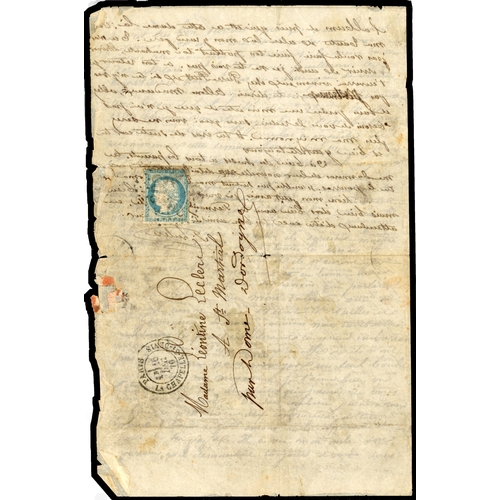 532 - 1870/71 selection of five entires all addressed to the Dordogne