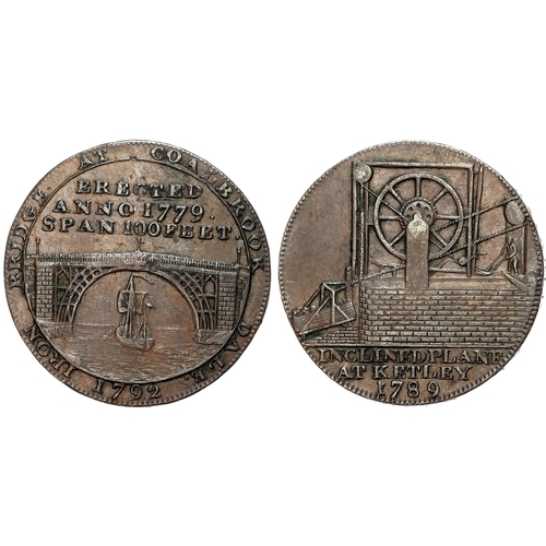 490 - Salop. Coalbrook Dale, Reynolds & Co, Halfpence, 1792 (8), 12.99gm. (DH 10), 13.43gm. (DH 11), 14.36... 