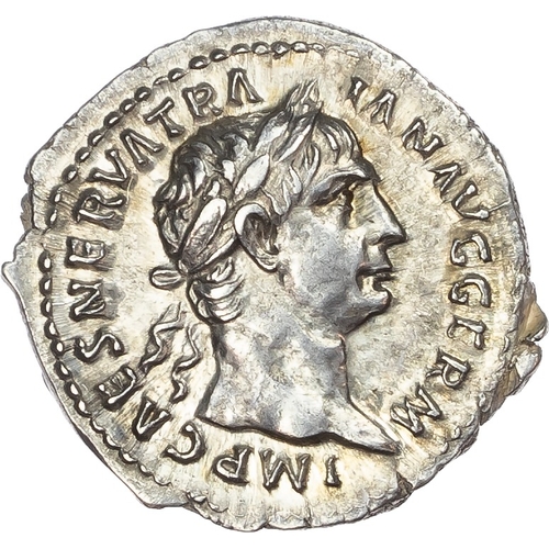 109 - Trajan (AD 98-117) AR Denarius, Rome, AD 100, 3.36g.