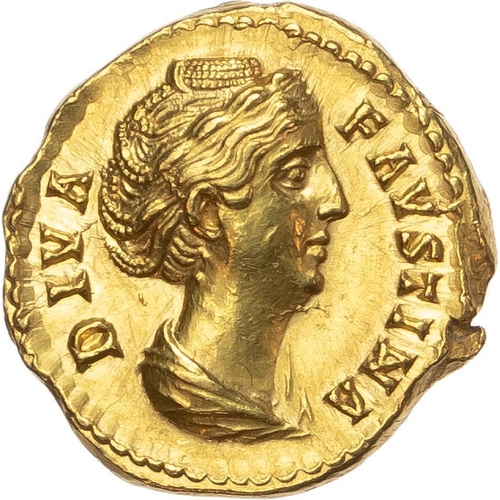 113 - Faustina Senior (wife of Antonius Pius) AV Aureus, mint of Rome, AD 146?161 7.31g.