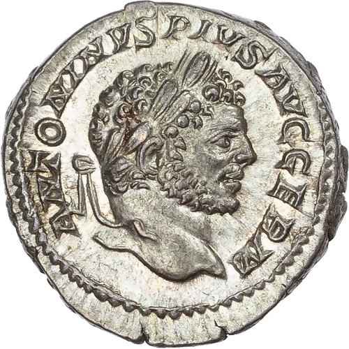 120 - Caracalla (AD 198-217) AR Denarius, Rome, AD 216, 3.10g.