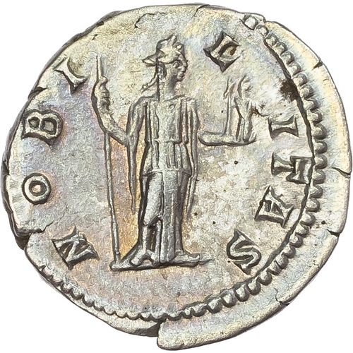 121 - Geta (as Caesar AD 198-209) AR Denarius, Rome, AD 200-205, 3.36g.