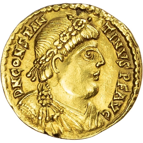 130 - Constantine III (AD 407?411) AV Solidus, mint of Trier, AD 408?411, 4.41g.