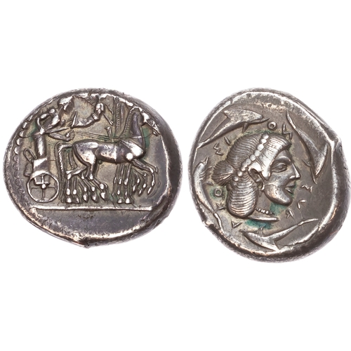 15 - Sicily, Syracuse (c. 466-405 BC) AR Tetradrachm, 17.42g.