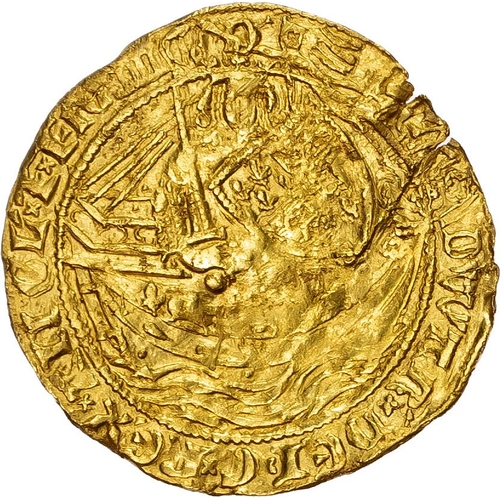 188 - Edward III (1327-1377), Half Noble, fourth coinage, pre-treaty period, series G (1356-1361).