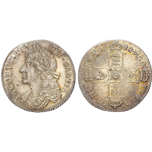 233 - James II (1685-1688) Shilling, 1688.