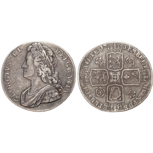 277 - George II (1727-1760), Crown, 1734, SEPTIMO.