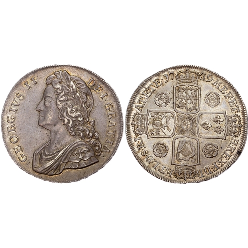 278 - George II (1727-1760), Crown, 1739 DVODECIMO