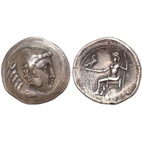 28 - Danubian Celtic Tribes, imitating, Philip III, AR Tetradrachm, c. 3rd  1st Century BC, 16.16g.