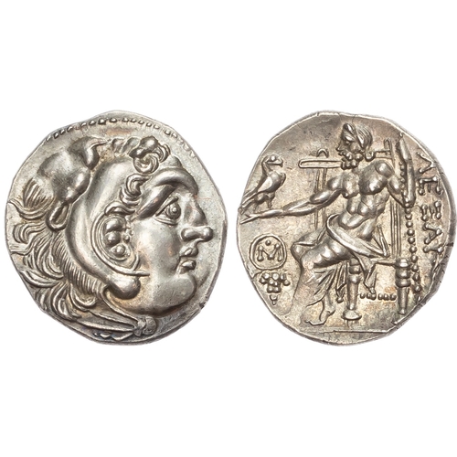 31 - Kingdom of Macedon, Alexander the Great (336-323 BC), Silver Drachm, Chios, c. 290-275 BC, 4.06g.