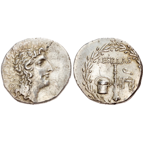 32 - Macedon, Roman Province (c. 90-75 BC) AR Tetradrachm, Aesillas, quaestor, 16.68g.