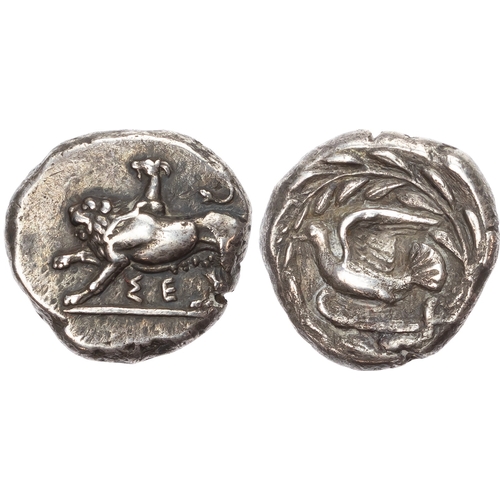 35 - Sikyonia, Sikyon (c. 431-400 BC) AR Stater, 12.24g.