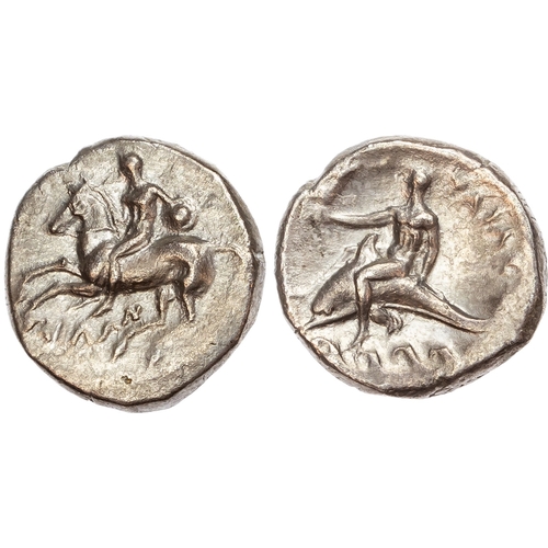 4 - Calabria, Tarentum (c. 280-272 BC) AR Nomos, 7.79g.