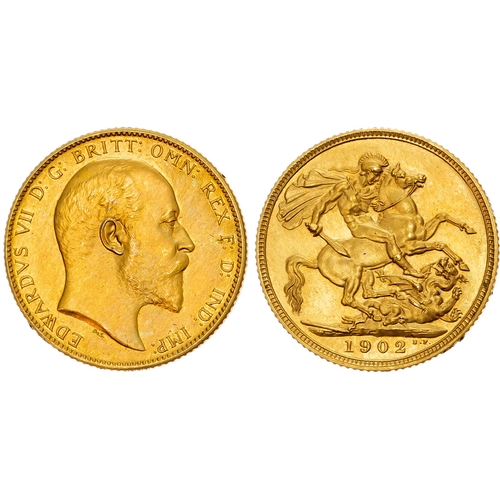 422 - Edward VII (1901-1910) Coronation Matt Proof Short Set, 1902.