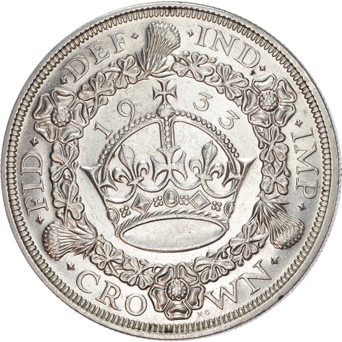 428 - George V (1910-1936), Crown, 1933, wreath type.
