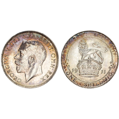 429 - George V (1910-1936) Shilling, 1911, first coinage.