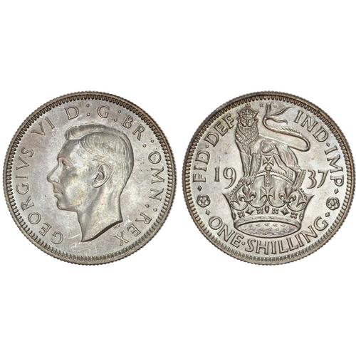 436 - George VI (1936-1952) Shillings (2), 1937 and 1947, English reverses.