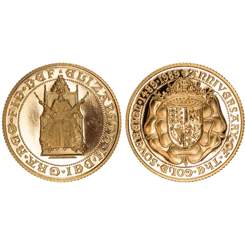 442 - Elizabeth II (1952-2022) Proof Sovereign, 1989, 500th Anniversary of the Sovereign.