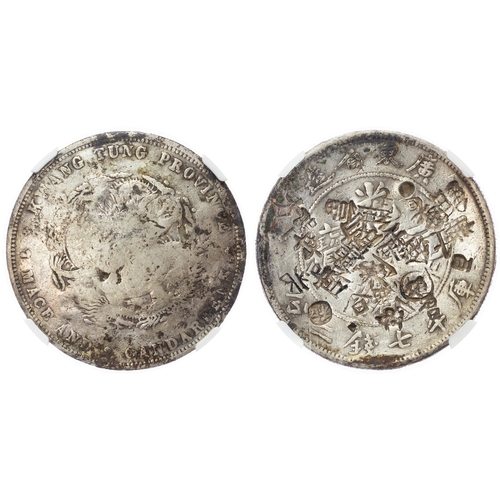 450 - China, Kwangtung, silver Dollar - Chopmarks