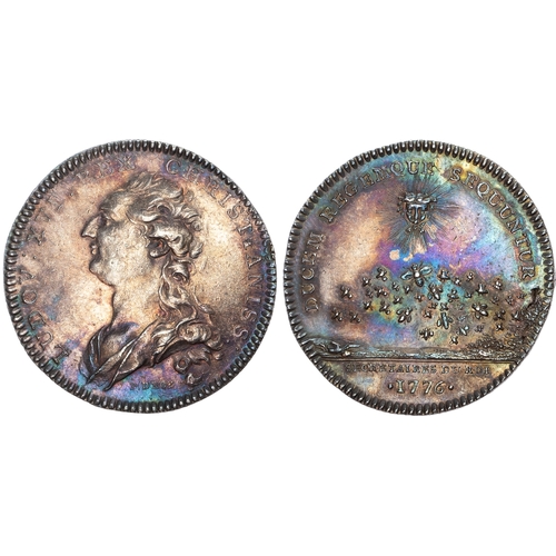 463 - France, Louis XVI (1774-1793), silver Jeton, Secretaries of the King